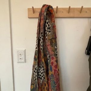 Anthropologie Chunky Colorful Scarf